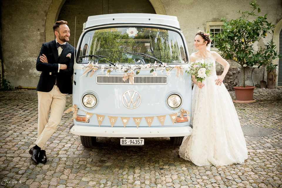 Hochzeitsfoto Schweiz – Braut und Bräutigam Basel